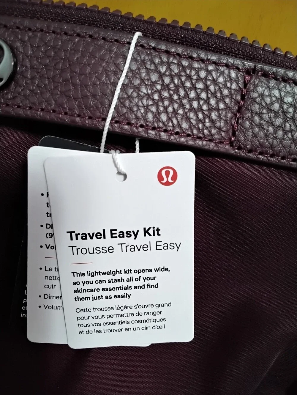 Lululemon Travel Easy Kit - Deep Burgundy NWT